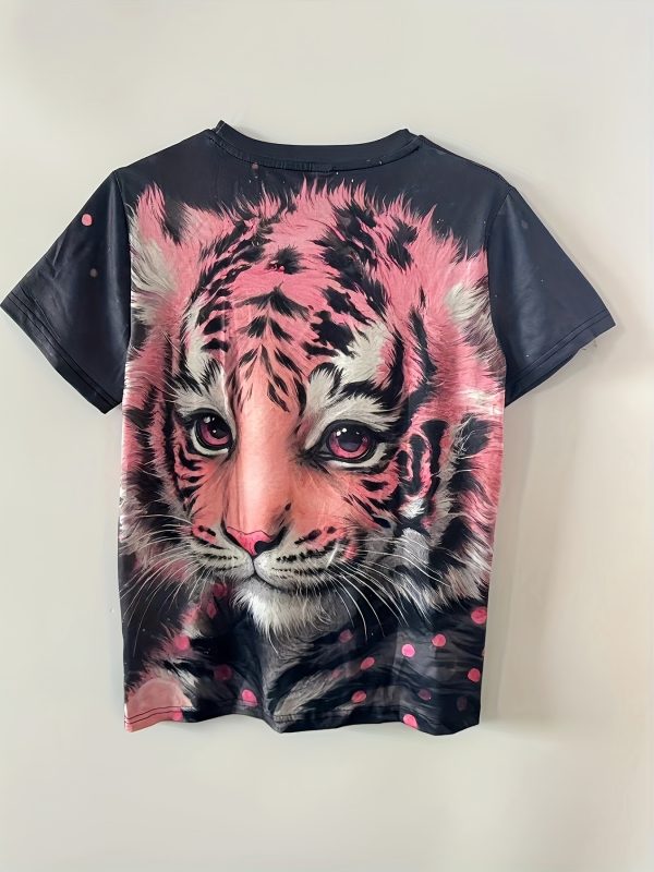 Graphic Print T-shirt Short Sleeve Casual Top