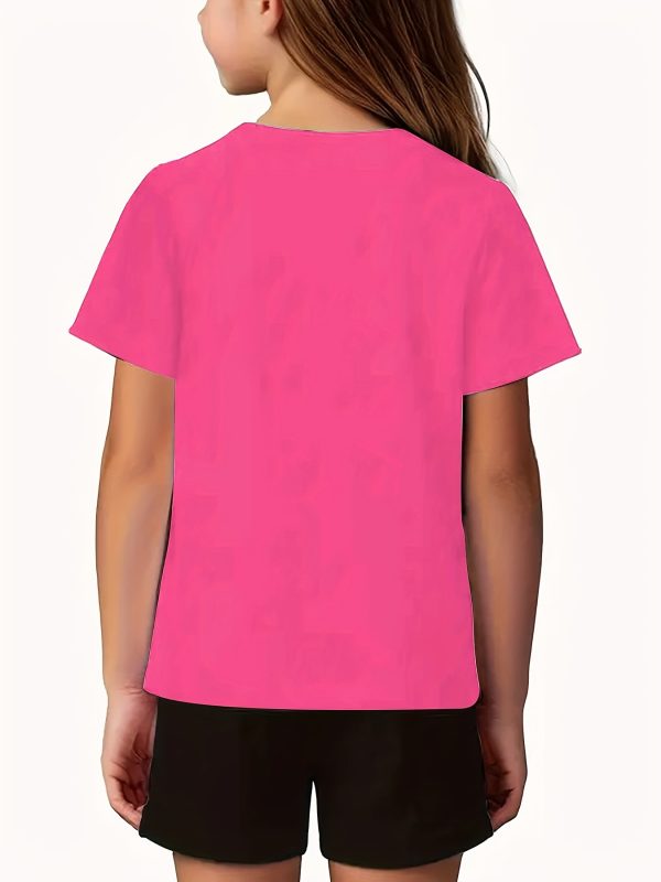 2pcs Set of Princess Short Sleeve Tee & Shorts