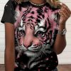 Graphic Print T-shirt Short Sleeve Casual Top