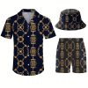 Men's 3-Piece Set Chain Print