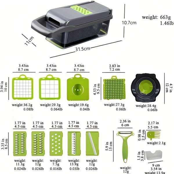 Professional Onion & Vegetable Shredder