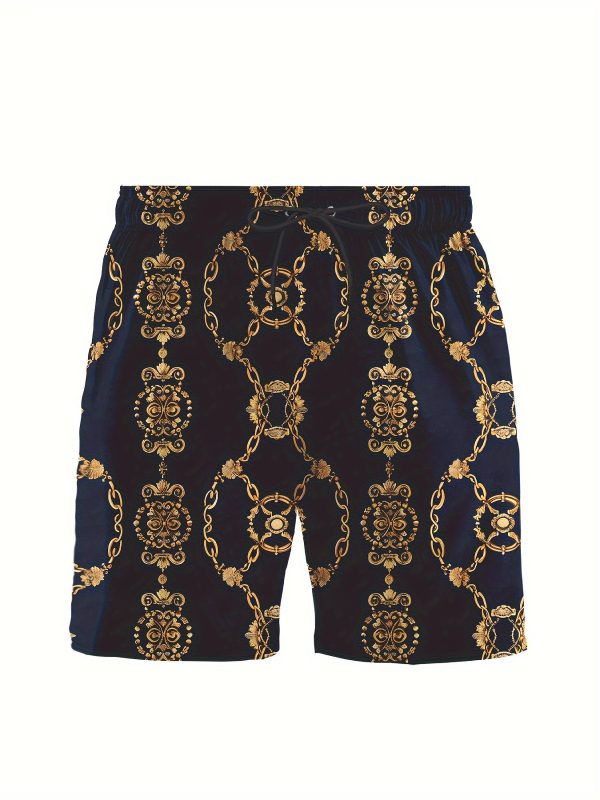Men's 3-Piece Set Chain Print