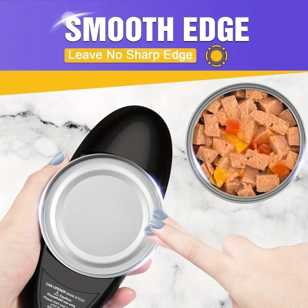 One-Touch Automatic Can Opener With Smooth Edge