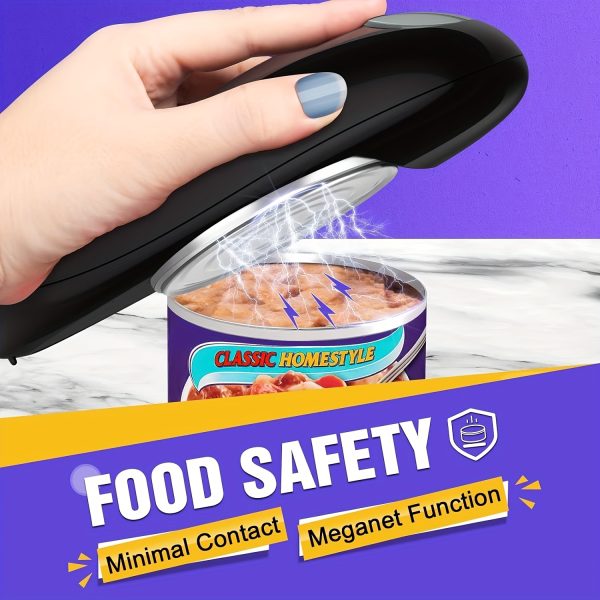 One-Touch Automatic Can Opener With Smooth Edge