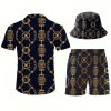 Men's 3-Piece Set Chain Print