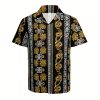 Luxury Black Baroque Men's Short Set