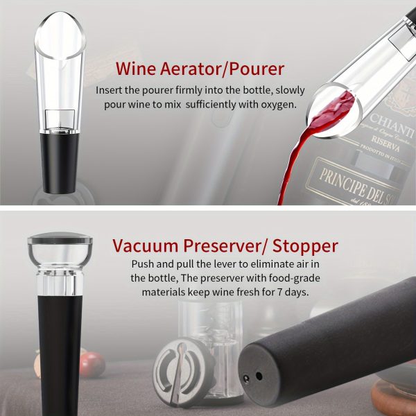 6-in-1 Rechargeable Electric Wine Opener