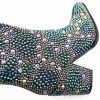 Women's Sparkling Gemstone Mid-Calf Boots
