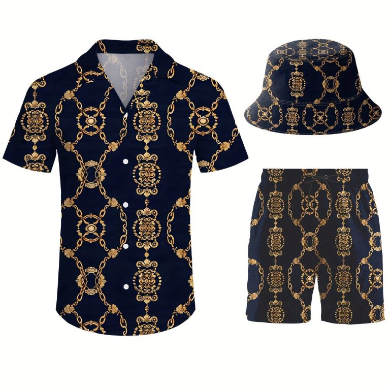 Men’s 3-Piece Set Chain Print